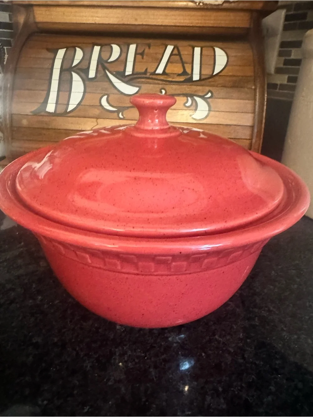 The Neelys™ 2-quart covered stoneware casserole.